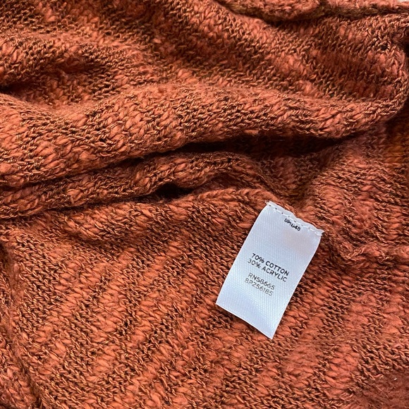 RUBBISH Knit Burnt Orange Slanted Front Sweater - Picture 7 of 10